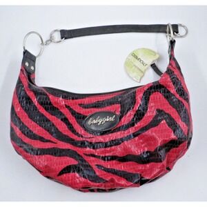 Distinctly Different Pink Animal Print Baby Girl Hobo Vinyl Handbag NWT